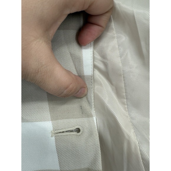 NWT Anthropologie Maeve Moss Brown Large Scale Gingham Check Blazer Jacket Sz M - Picture 4 of 8